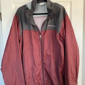 Men’s two tone Columbia rain jacket- XL Tall